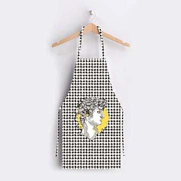 Kaz Ayağı Desenli Mutfak Önlüğü