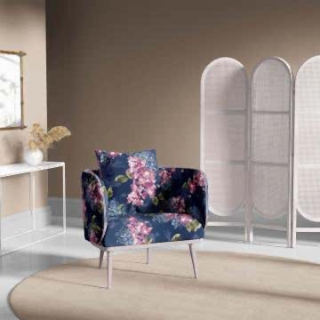 Mimoza Çiçeği Baskılı Kumaş BK204