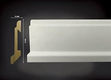 Kule 12 cm Beyaz Soft Touch Süpürgelik