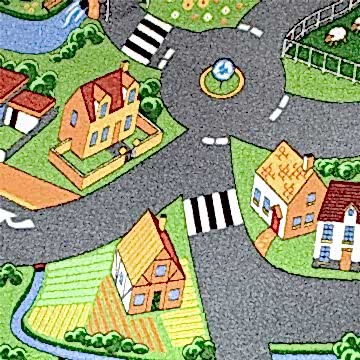 Kids Collection Little Village 90 Duvardan Duvara Halı