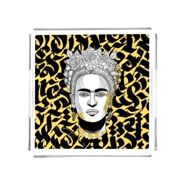 FridaKahlo Pleksi Tepsi PT2138 - 40cm*40cm