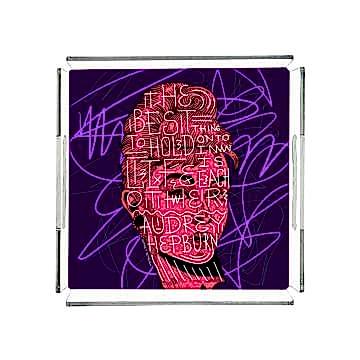 Audrey Hepburn Pleksi Tepsi PT2136 - 40cm*40cm