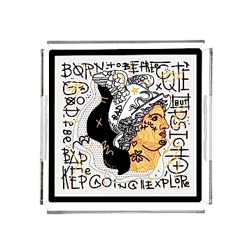 Modern Sanat Pleksi Tepsi PT2134 - 40cm*40cm